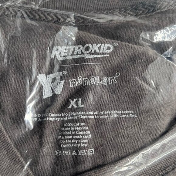 Retro Kid - YTV x Nanalan, Unisex Mona T-Shirt - Vintage Charcoal. Size: XL. NIB - Picture 4 of 6